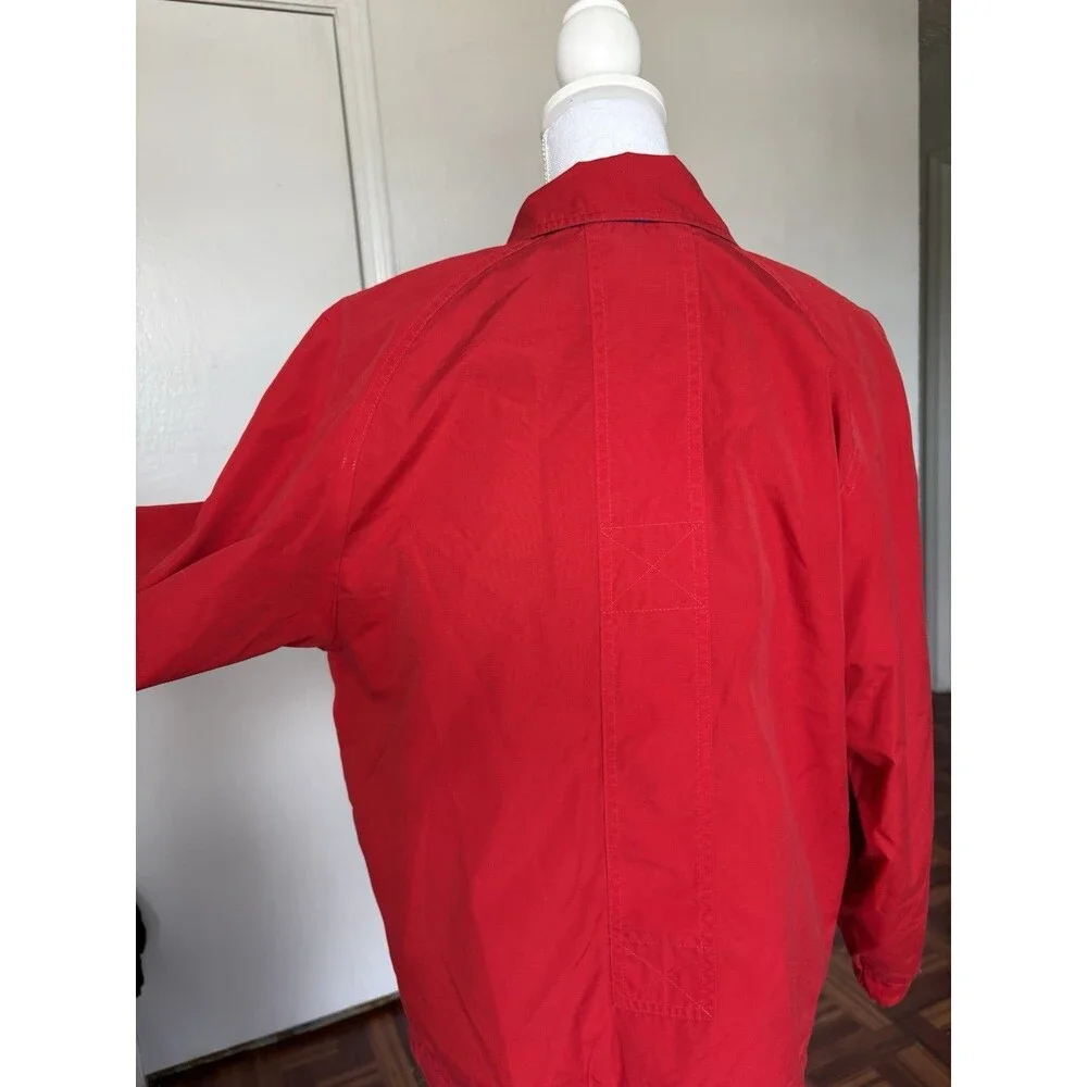 London Fog Men’s Vintage Red And Blue Windbreaker Jacket Size Small